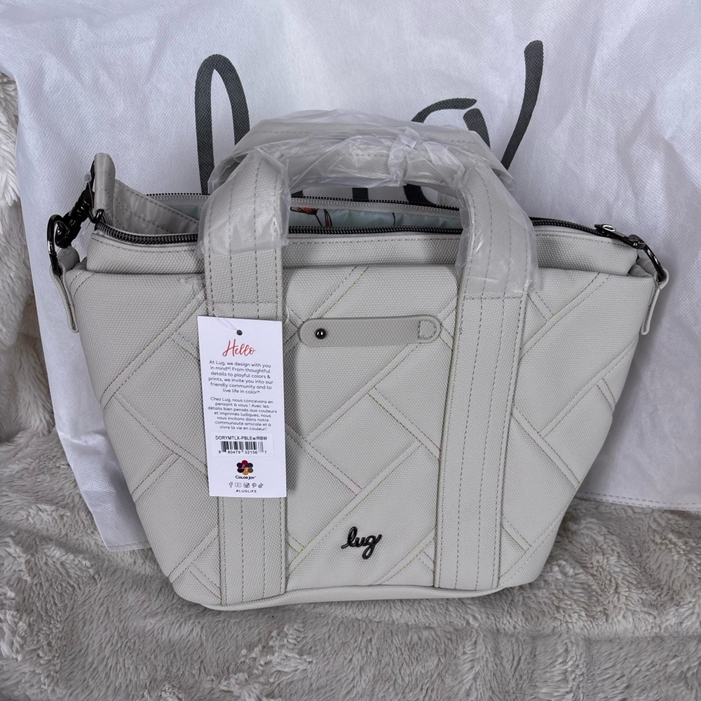 NWT Lug Dory Matte Luxe VL Crossbody Bag - Pebble Icepop Stitch